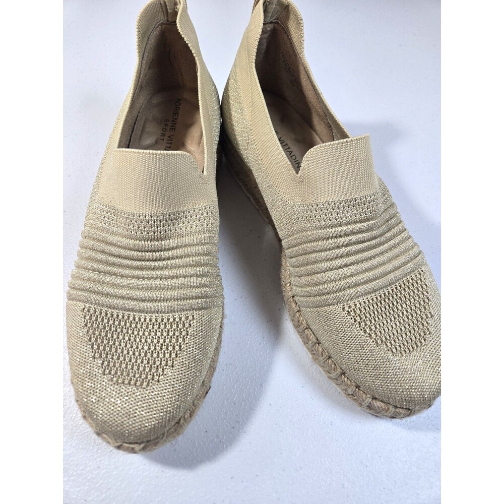 Adrienne Vittadini Sport Black Slip-On Knit Sneakers – Women's Size 8.5